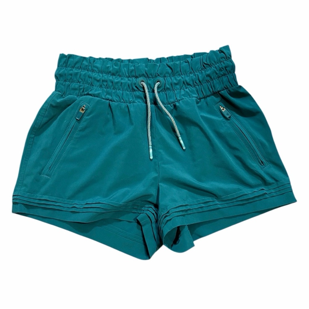 Athleta Teal Athletic Shorts with Drawstring